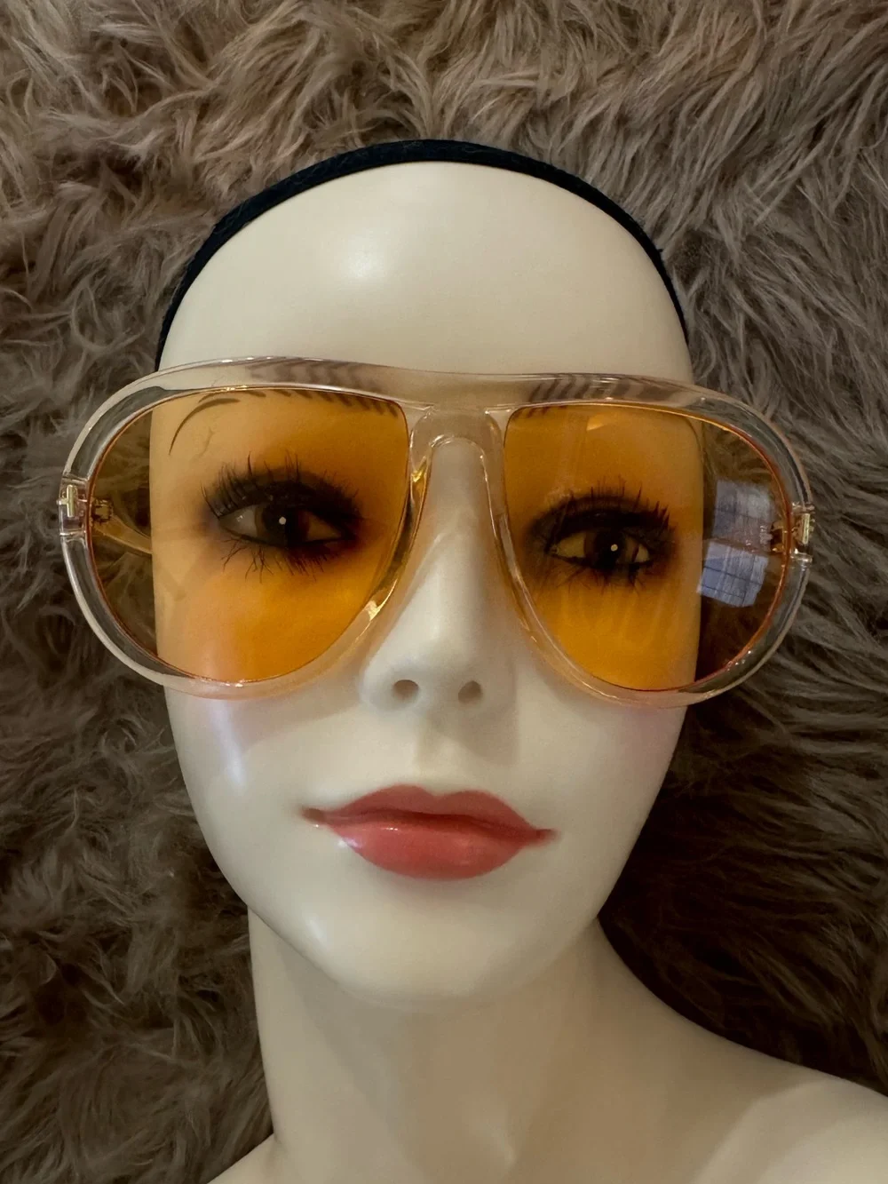 Orange lens aviator sunglasses